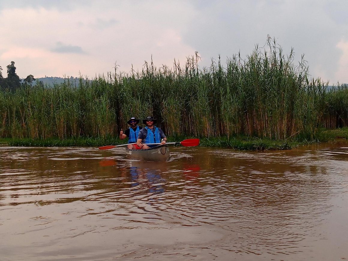 Canoeing on River Mukungwa in Rwanda